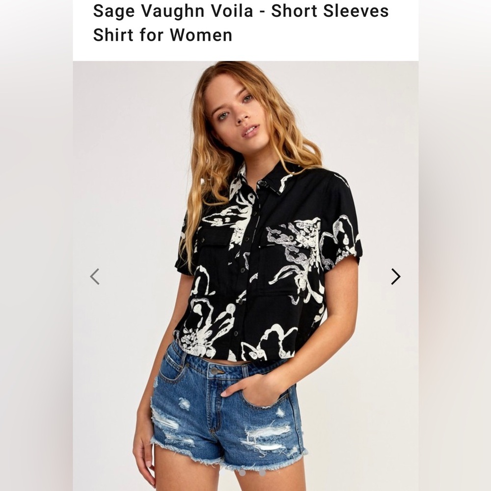 RVCA x Sage Vaughn Voila Cropped Shirt (Women’s)